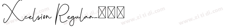 Xcelsion Regular字体转换